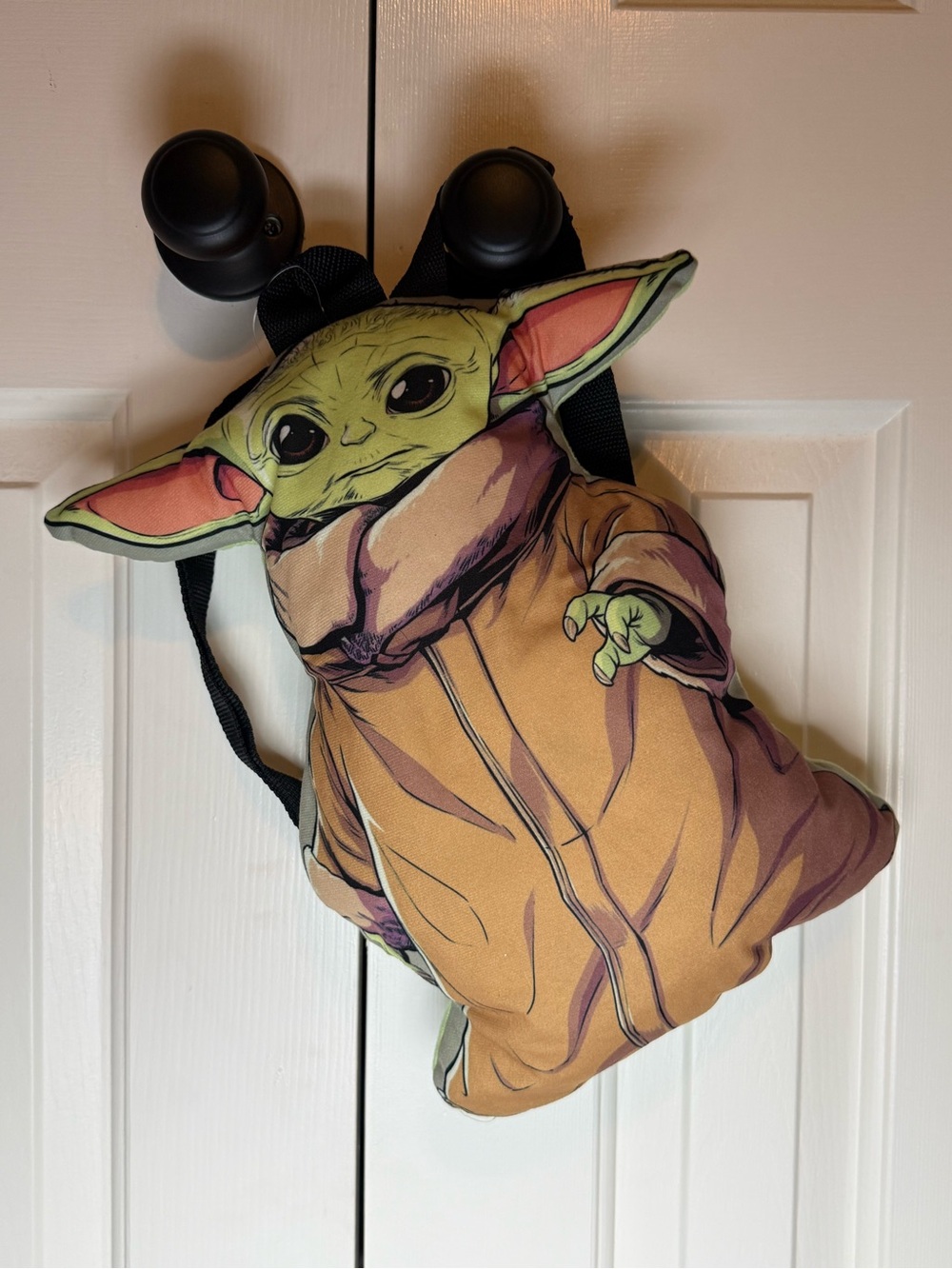 EUC Kids Plush Character Costume Backpack - Green and Brown